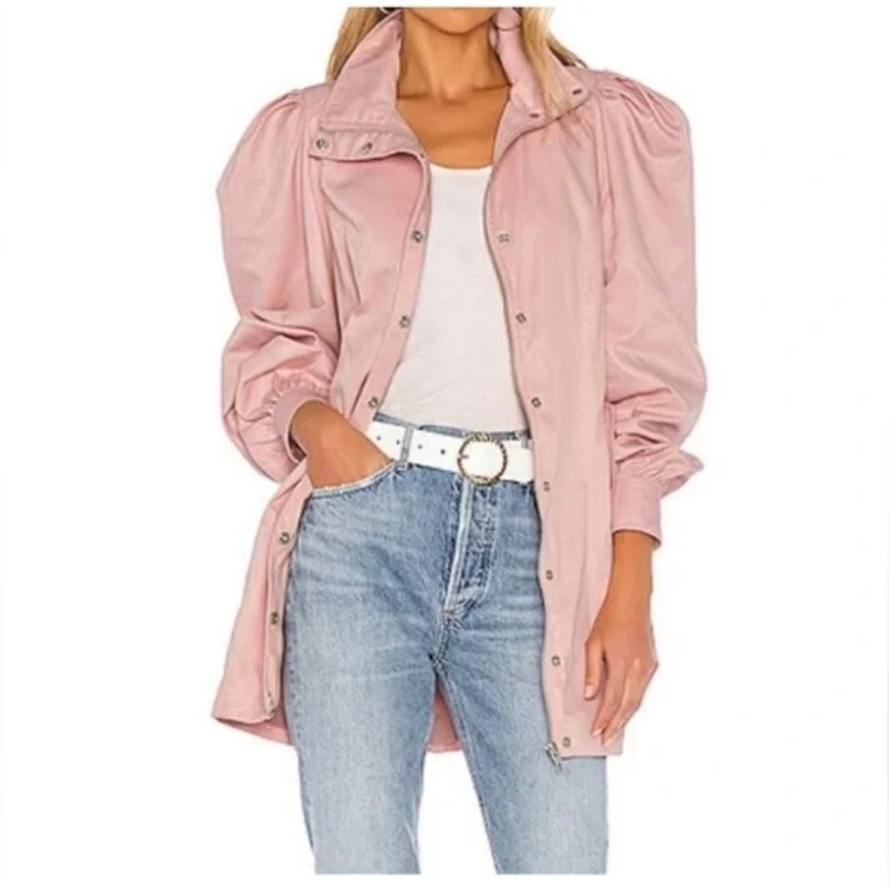 LPA Pink Utility Jacket with Soft Lightweight Fabric